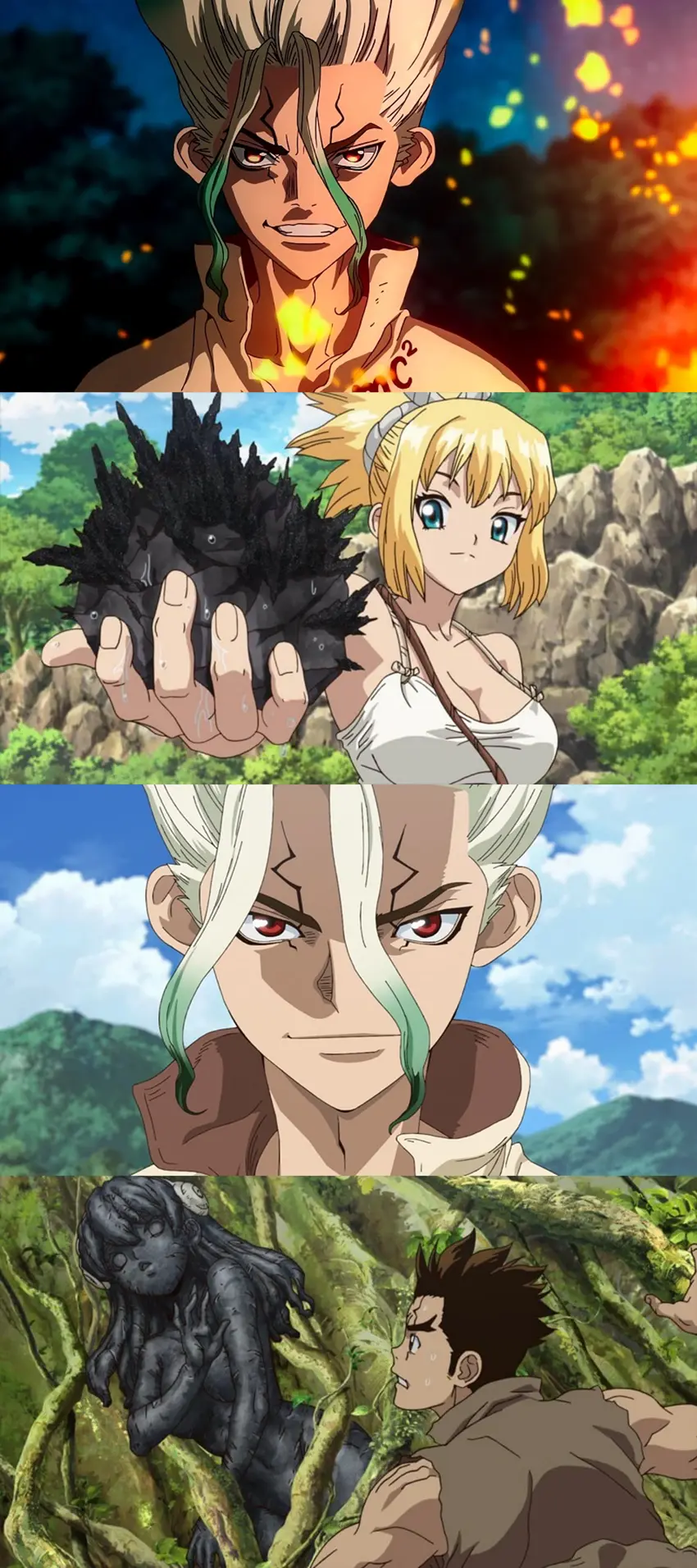 Download Dr. STONE | 2019-25 | (Season 1 - 2 - 4) | Complete (MulTi-Audio) | Hindi Dubbed | {English – Japanese} | Anime Web Series | 480p 720p 1080p